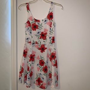 H&M Red Floral Dress